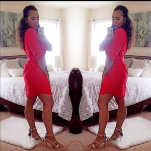 Express red dress